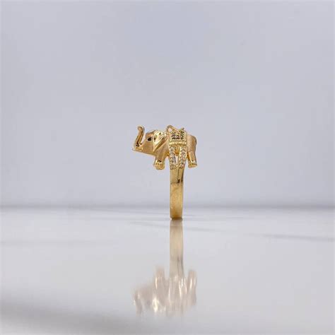 Anillo Elefante Gr Talla T K Oro Nacional Oro Amarillo