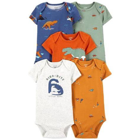 Carter S Infant Boy S 5 Pack Short Sleeve Bodysuits 1P559910 NB