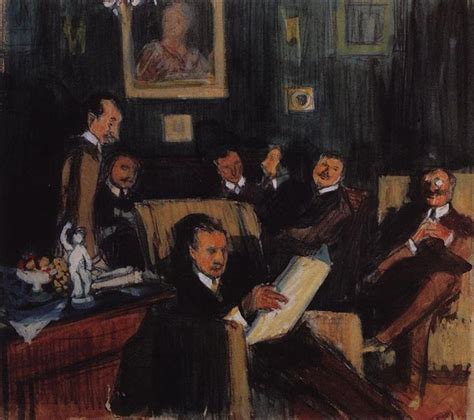 Group portrait of painters of the World of Art, 1910 - Boris Kustodiev ...