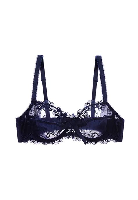 Buy ZITIQUE Sexy Lace Lingerie Set Bra And Panty Navy Online ZALORA Philippines