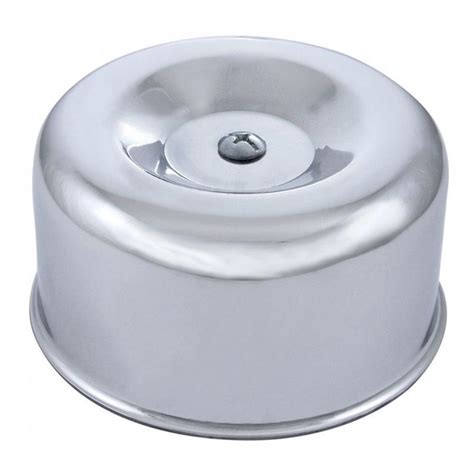 Smooth Chrome Standard Base Neck Air Cleaner Vintage Hot Rat Rod Gasser Pirate Mfg