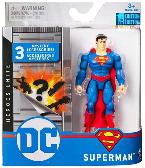 DC Batman DC Universe Superman 4 Action Figures Rebirth Spin Master ...