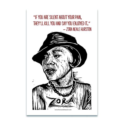 Zora Neale Hurston Postcard Author Quote Postcard African American