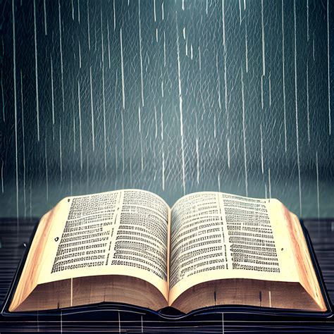 Bible At Rain Arthub Ai