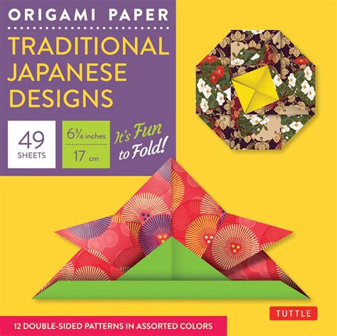 Origami Paper Traditional Japanese Designs Small 6 3 4 Tuttle