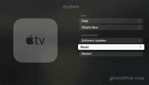 How to Reset Your Apple TV