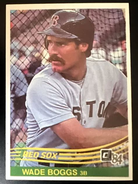 Donruss Wade Boggs Baseball Card Boston Red Sox Comme Neuve