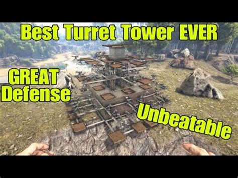 Ark Best Turret Tower Design Tutorial Youtube