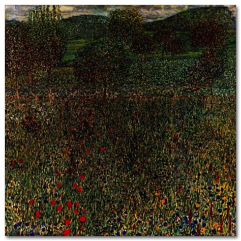 Gustav Klimt Reprodukcie Blooming Field Zs Gustav Klimt