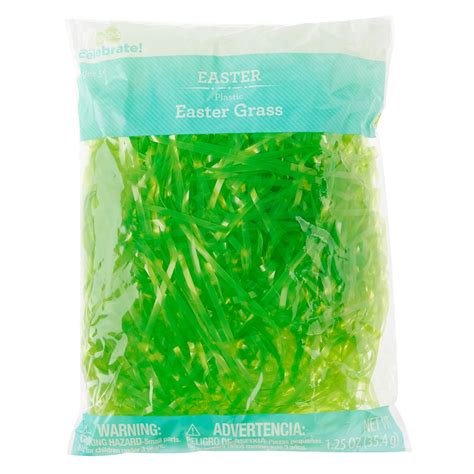 Way To Celebrate Easter Plastic Easter Grass Green 1 25 Oz