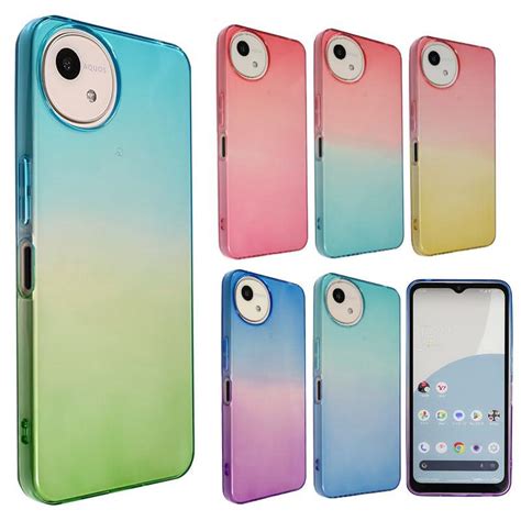 楽天市場AQUOS wish4 ケース TPU グラデーション AQUOSwish4 アクオス ウィッシュ4 ソフトケース 透明 カバー