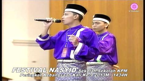 [versi Btp] Johan Festival Nasyid Kpm 2013 Kedah Khairan Youtube Music