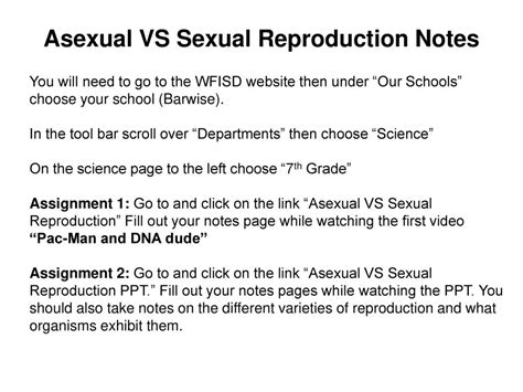 Reproduction Asexual Reproduction Sexual Reproduction Ppt Download