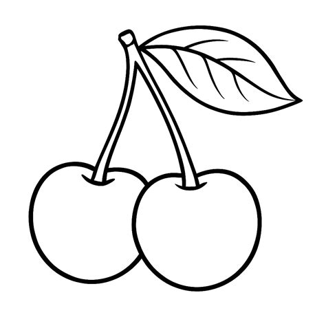 Desenho De Cereja Para Imprimir