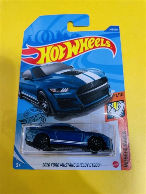 Jual Hotwheels Hot Wheels Ford Mustang Shelby Gt Biru Muscle Mania Jakarta Selatan