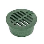 Nds In Plastic Round Drainage Grate In Green