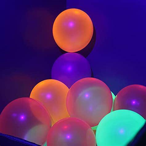 Pieces Inch Uv Neon Glow Balloons Glow Party Balloons Neon