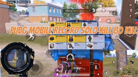 Pubg Mobile Record Solo Kill Kills Ump Killer Youtube