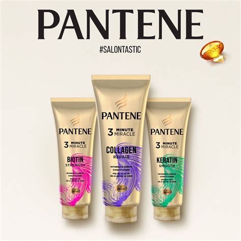 Pantene 3 Minute Miracle Intensive Conditioner Biotin Strengthkeratine Smoothsilky Smooth