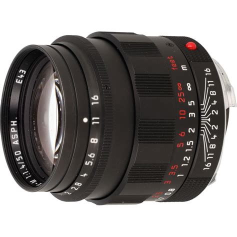 Leica 11688 Summilux M 50mm F 1 4 Asph Black Chrome Finish Occasion