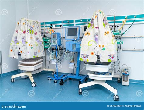 Medical Equipment in Modern Hospital Room. Operating Surgery ...