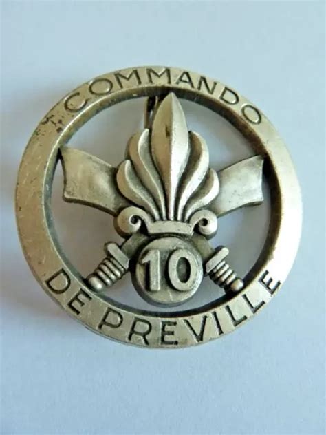 Original Militaire Insigne Du Commando De Preville Du Bep Drago