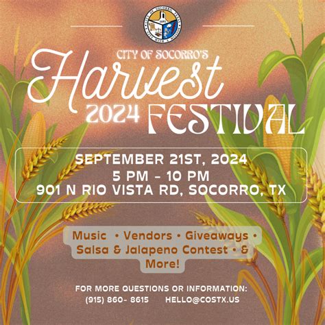 Harvest Festival City Of Socorro Texas