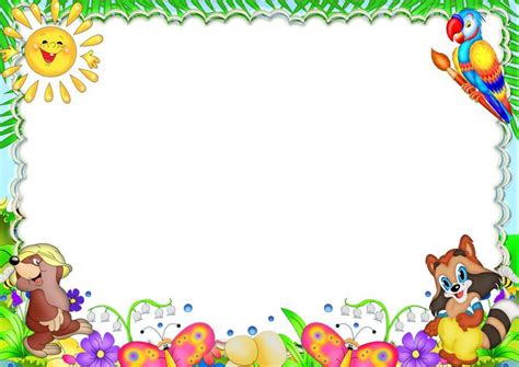 Frame For Children Png Цветы трафареты Поздравительные открытки