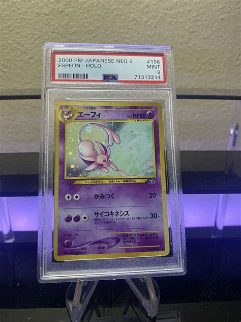 Mavin 2000 PSA 9 Pokemon JAPANESE NEO 2 ESPEON HOLO