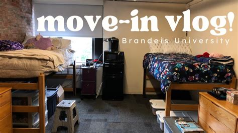 Move In Vlog Brandeis University Sophomore Year Youtube