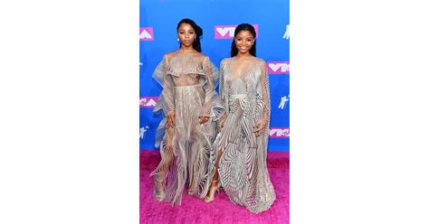 Chloe X Halle Mtv Vmas 2018 Red Carpet Dresses Popsugar Fashion Uk