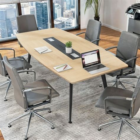 Dextrus 6FT Conference Table, 70.8"L Large Meeting Table with Rectangle ...