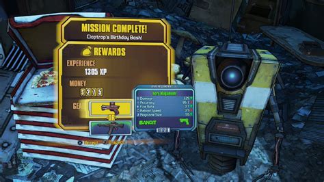 Borderlands Claptrap S Birthday Bash Mission Walkthough Youtube