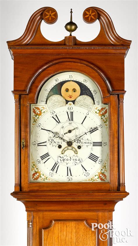 Sold Price Pennsylvania Federal Mahogany Tall Case Clock October 5