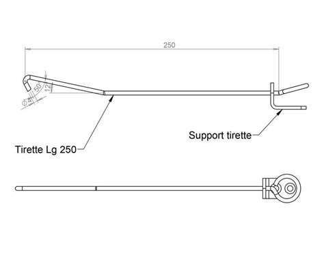 Tirette Stop Box Mm Inox Noir En Kit