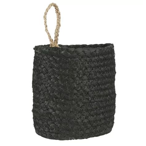 Jute Panier Noir Avec Sangle Par Ib Laursen Eur Picclick Fr