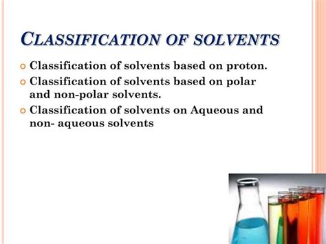 Ppt Non Aqueous Solvents Powerpoint Presentation Id4348771