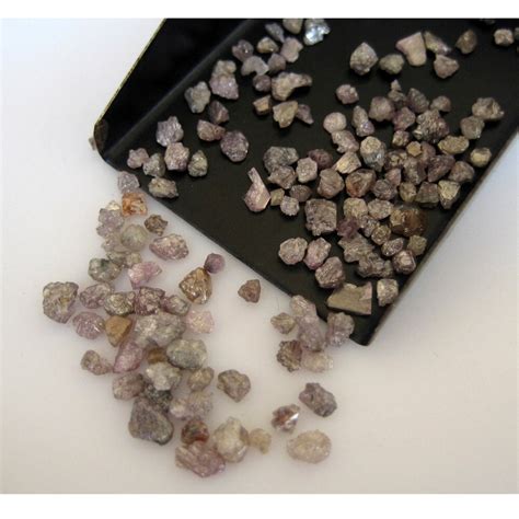 Natural Pink Diamond Rough Diamond Raw Diamonds, 11 Pieces Approx, 1 ...