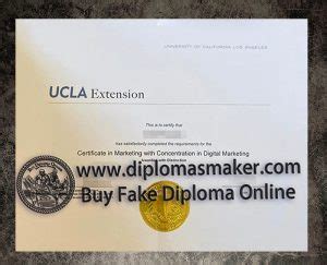 Who can provide the fake UCLA Extension certificate online