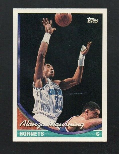 Topps Alonzo Mourning Charlotte Hornets Ebay