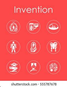 Set Invention Simple Icons Stock Vector Royalty Free 555787678