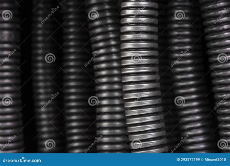 Corrugated Flexible Conduit Electrical Pvc Wiring Pipe Stock Image