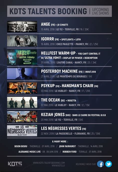 ️ UPCOMING SHOWS ️ - KDTS Talents Booking
