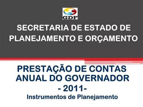 PPT SECRETARIA DE ESTADO DE PLANEJAMENTO E OR AMENTO PowerPoint