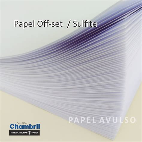 Papel Off Set Sulfite Papel Avulso Loja