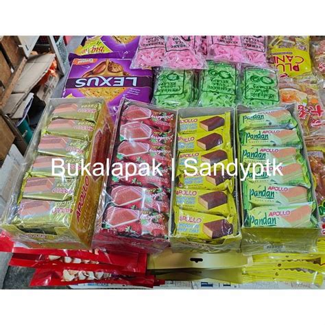 Jual Apollo Layer Cake Kue Bolu Lapis Strawberry Cocoa Stroberi Pandan