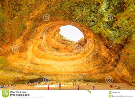 Benagil Cave inside editorial stock photo. Image of attraction - 115009083