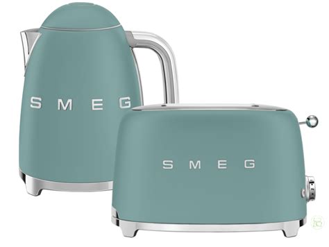 SMEG Frühstücks SET Emerald Green Wasserkocher Toaster SET bei