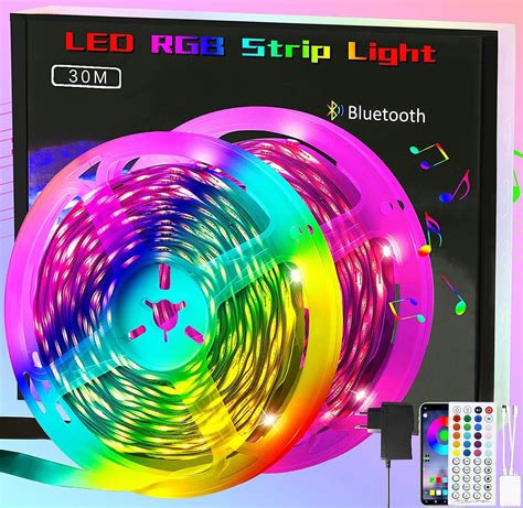 Mexllex Ruban Led M Bande Led Flexible Bandeau Led Avec T L Commande