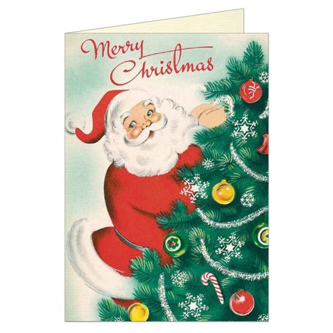 Paper Christmas Santa Card Set Bepatterns